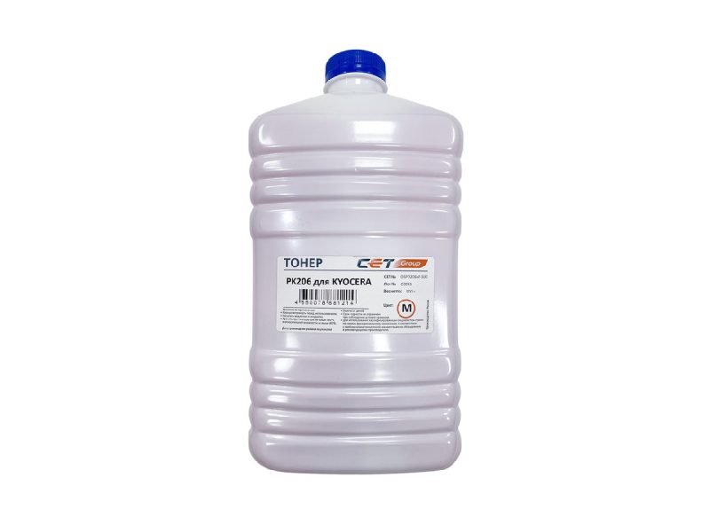Тонер KYOCERA ECOSYS M6030cdn/6530cdn/P6035cdn (Japan) PK206, Magenta, 500г/бут, OSP0206M-500 (CET)