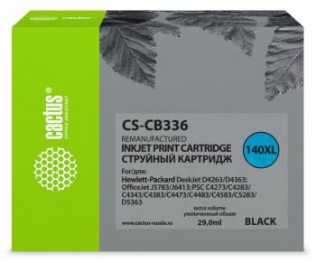 Картридж струйный Cactus CS-CB336 №140XL черный (29мл)