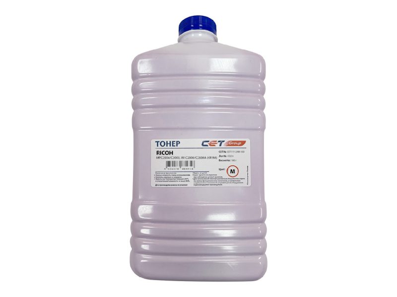 Тонер RICOH MPC2003 (CET) Magenta, 500г/бут, (унив.), CET111129M-500, KR1M