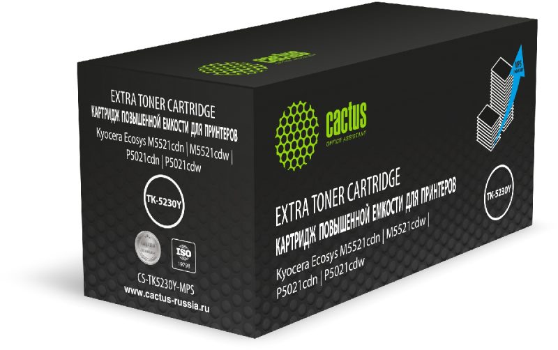 Картридж Cactus CS-TK5230Y-MPS желтый