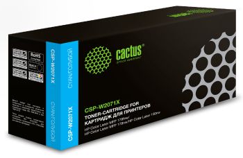 Картридж лазерный Cactus CSP-W2071X 117X голубой (1300стр.)