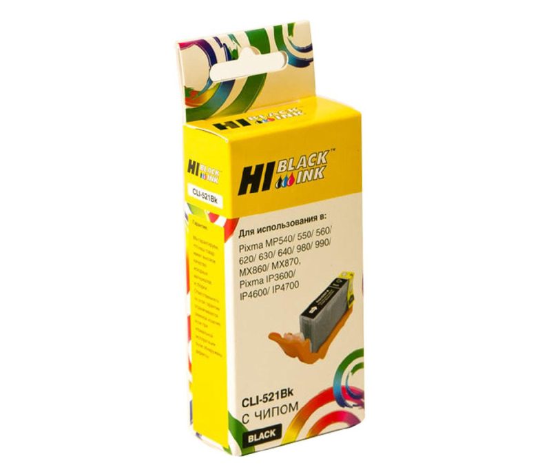 Картридж Canon PIXMA iP3600/iP4600/MP540 (Hi-black) CLI-521, BK