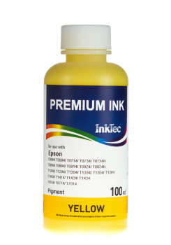 Чернила Epson (InkTec) 100 мл, E0013 Y (желтый) пигмент (оригинальная фасовка)