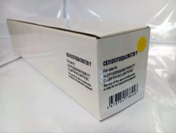 Картридж для HP Color LJ M176 /CP1025 CF352A/CE312A/Canon 729Y желтый (1K) (Noname)