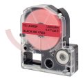 Картридж ленточный Cactus CS-LK4RBP LK-4RBP черный на красном 12x9