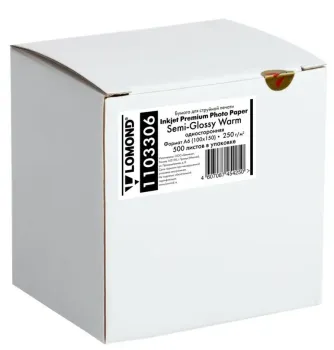 Фотобумага полуглянцевая односторонняя 10x15, 250 г/м, 500 л. (1103306) (Lomond) Warm