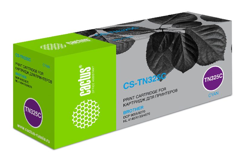 Картридж лазерный Cactus CS-TN325C TN-325C голубой (3500стр.)