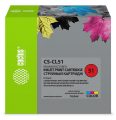 Картридж струйный Cactus CS-CL51 CL-51 голубой/пурпурный/желтый (18мл)