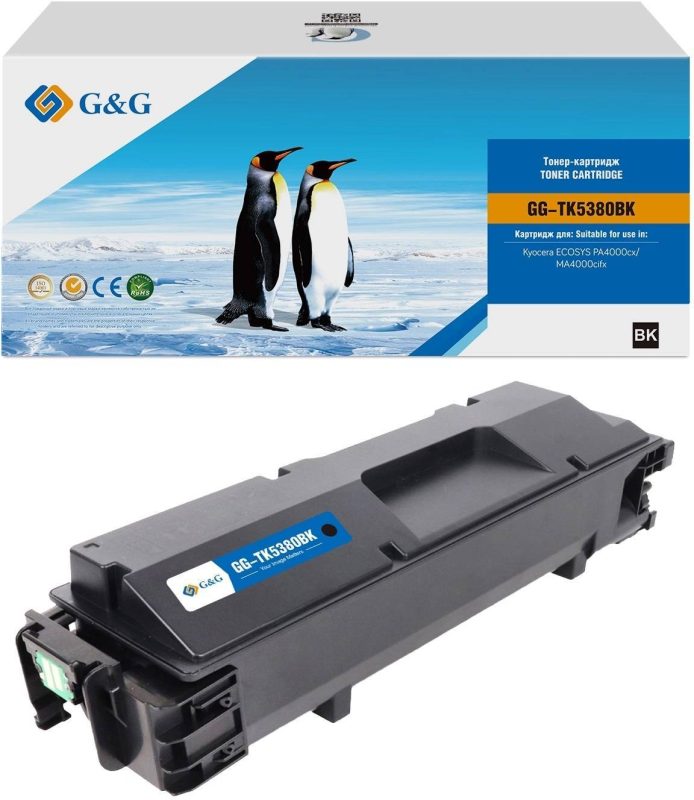 Тонер-картридж G&G, аналог Kyocera TK-5380BK черный 13k с чипом