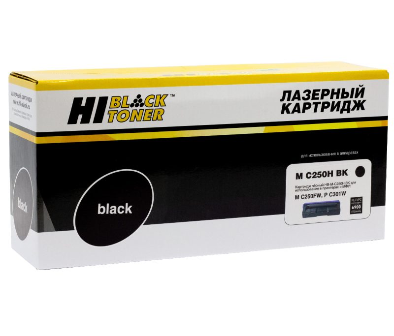 Картридж Ricoh Aficio P C301W / M C250FW (Hi-Black) M C250H Black, 6.9K, 408340