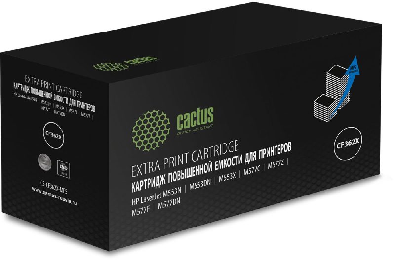 Картридж лазерный Cactus CS-CF362X-MPS CF362XX желтый (18000стр.)