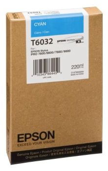 Картридж Epson Stylus Pro 7800/9800/7880/9880 (O) C13T603200, голубой, 220 мл
