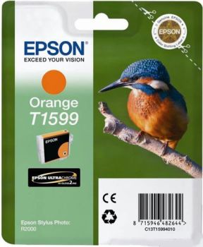 Картридж Epson T1599 St.Photo R2000 (O) C13T15994010 оранжевый пигмент