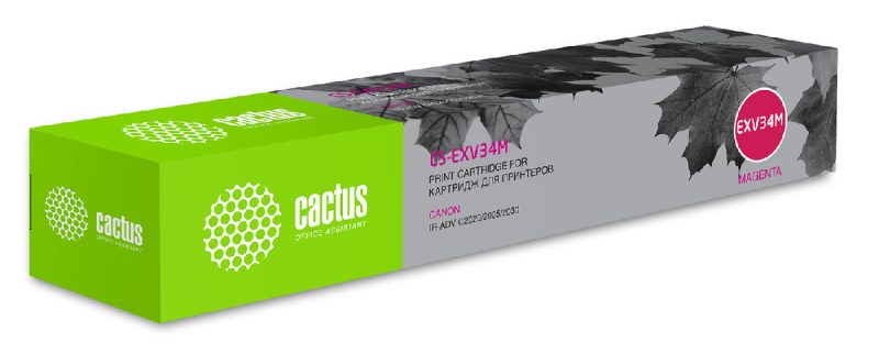 Картридж лазерный Cactus CS-EXV34M C-EXV34 M пурпурный (19000стр.)