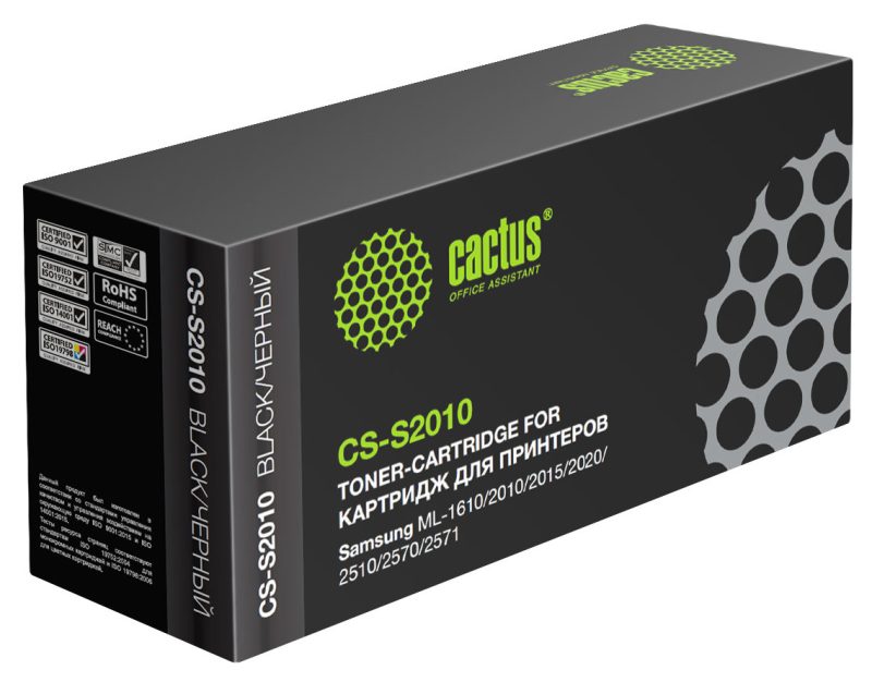 Картридж лазерный Cactus CS-S2010 ML-2010D3 черный (3000стр.)