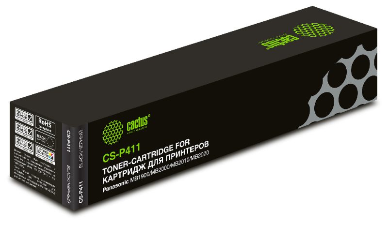 Kартридж PANASONIC KX-MB1900/2000/2010/2020/2030 Cactus CS-P411 KX-FAT411A7 черный (2000стр.)