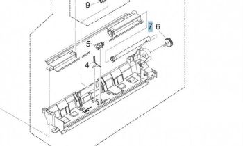 Ось лотка ручной подачи KYOCERA 302K308080 (O)