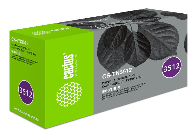 Картридж лазерный Cactus CS-TN3512 TN-3512 черный (12000стр.)