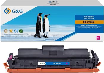 Картридж HP Color LJ Pro 4203, MFP 4303 G&G, аналог HP W2303A пурпурный 1.8k с чипом