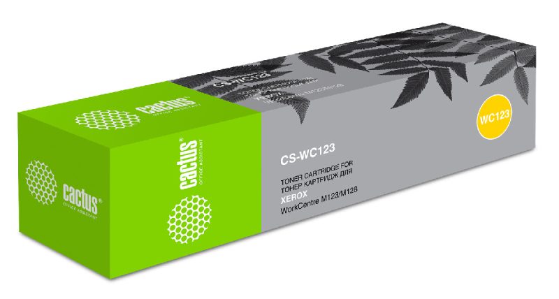 Картридж лазерный Cactus CS-WC123 006R01182 черный (30000стр.) для Xerox WC 133/M123/M128/Pro123