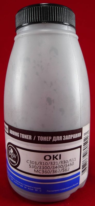 Тонер для OKI OPR-801K-70 Black (фл. 70г) Black&White Premium (Tomoegawa) фас.Россия