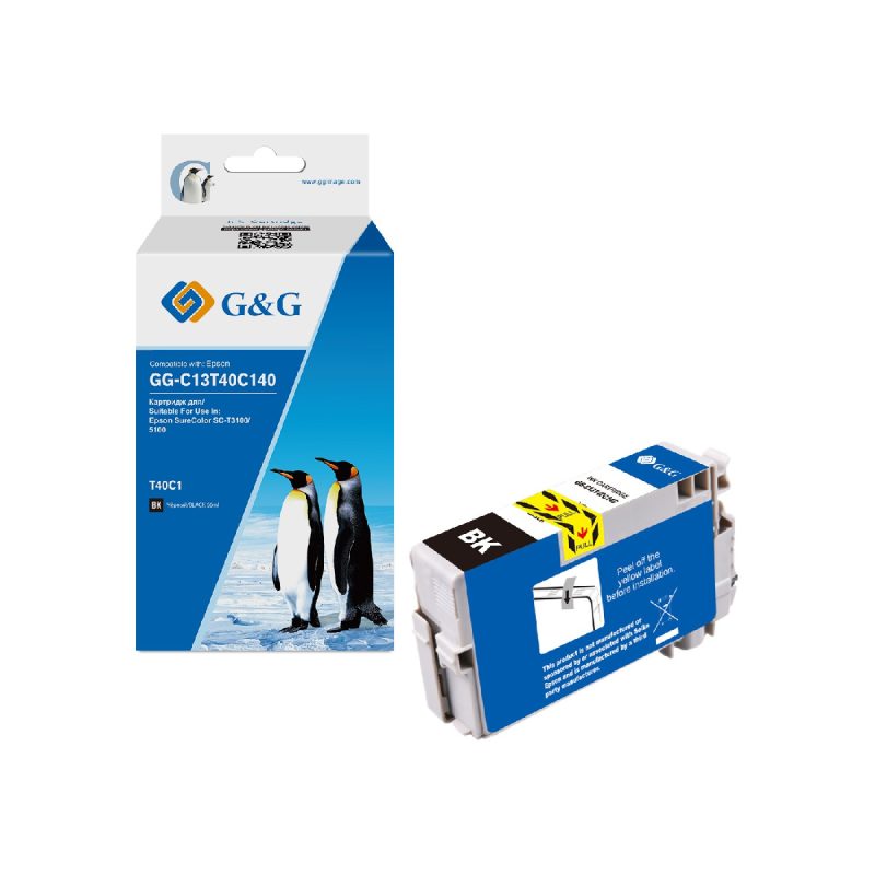 Картридж Epson SureColor SC-T3100/5100 (G&G) T40C1, GG-C13T40C140, Bk, 66 мл