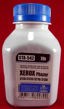 Тонер XEROX Phaser 3110/3119/3120/3121/3130/3210/PE220 (фл. 78г) Black&White Standart фас.Россия
