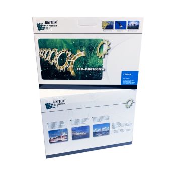 Картридж для HP CE401A (507A) синий (6K) UNITON Premium GREEN LINE (Eco Protected)