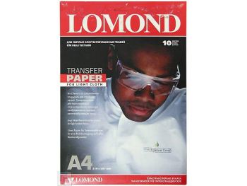 Термотрансфер Lomond 0808411 A4/140г/м2/10л./белый для струйной печати