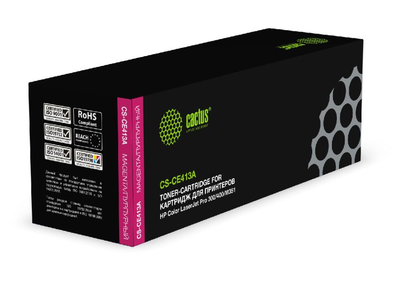 Картридж лазерный Cactus CS-CF413A CF413A пурпурный (2300стр.)