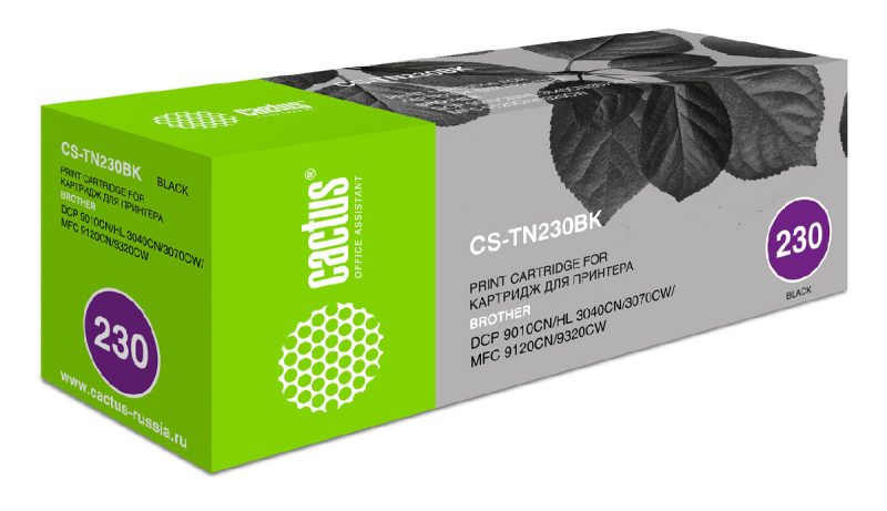 Картридж лазерный Cactus CS-TN230BK TN-230Bk черный (2200стр.)