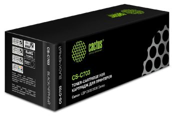 Картридж лазерный Cactus CS-C703 703 черный (2000стр.) для Canon LBP2900/3000Series