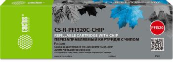Картридж Canon (ПЗК) Cactus CS-R-PFI320C-CHIP голубой