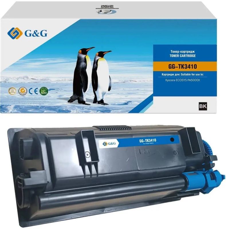 Тонер-картридж G&G, аналог Kyocera TK-3410 15.5k с чипом