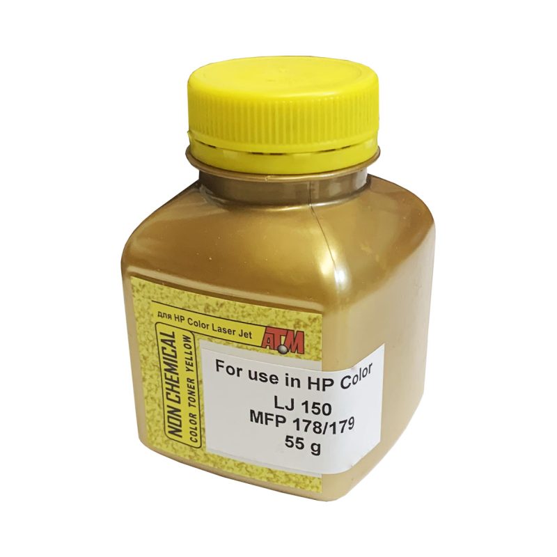 Тонер для HP Color LJ 150/ MFP178/179 (фл, 55,желтый,Chemical) Gold ATM
