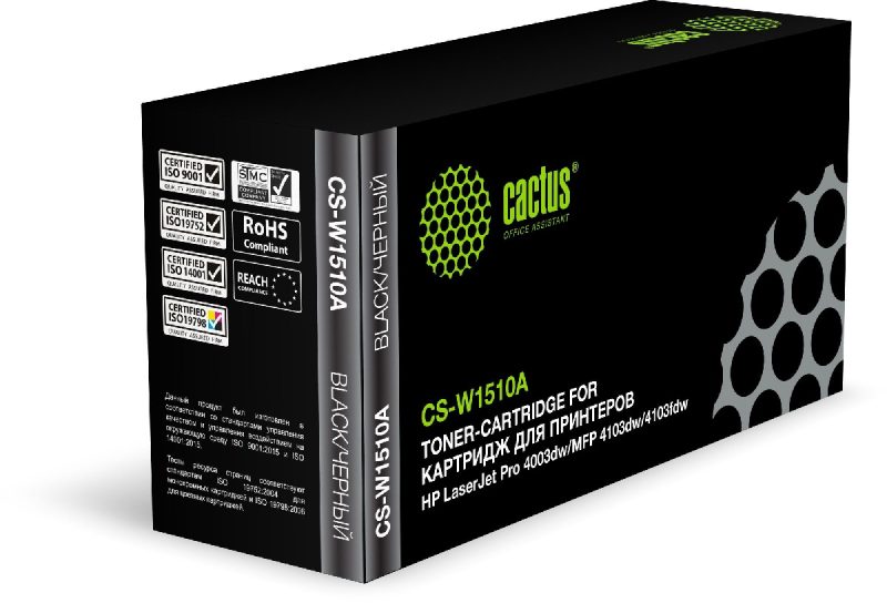 Картридж лазерный Cactus CS-W1510A W1510A черный (3050стр.)