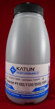 Тонер для картриджей CB436A/CE278A/CE285A/CF283A/CF283X, CRG-713/726 (фл. 100г) (Katun) фас.Россия