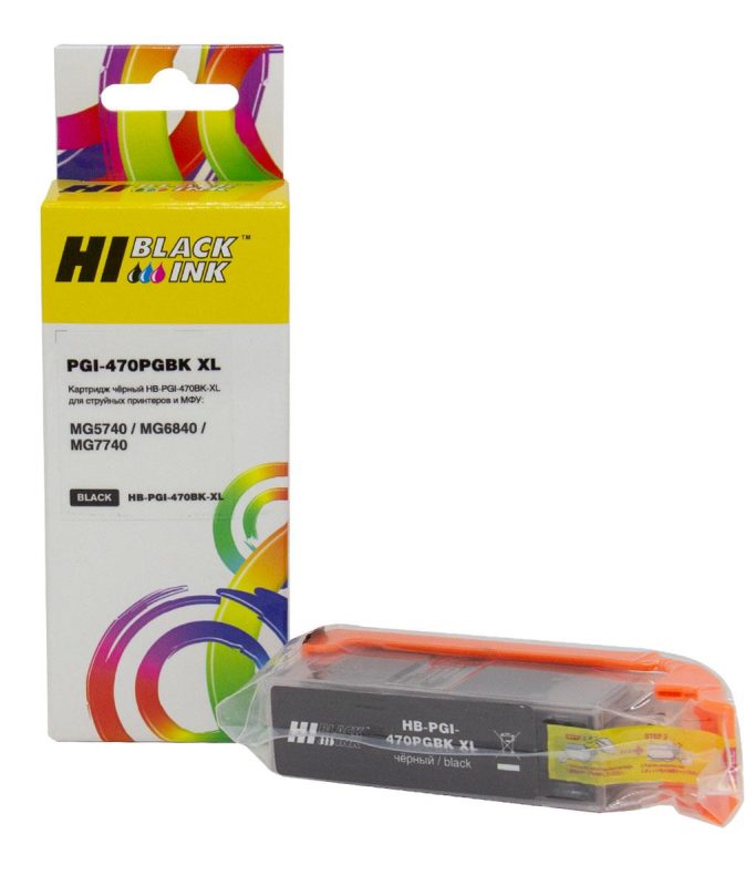 Картридж Canon PIXMA MG5740/MG6840/MG7740 (Hi-Black) PGI-470XL / 0321C001 Bk, черный пигмент
