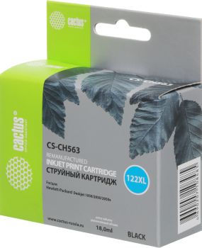 Картридж струйный Cactus CS-CH563 №122XL черный (18мл) для HP DJ 1050/2050/2050s с чипом