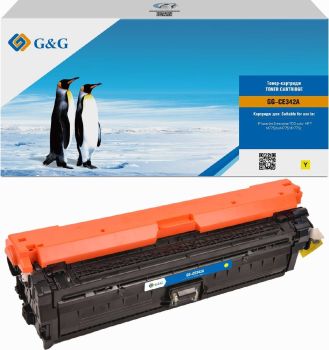 Картридж G&G, аналог HP CE342A/651A желтый 16k с чипом