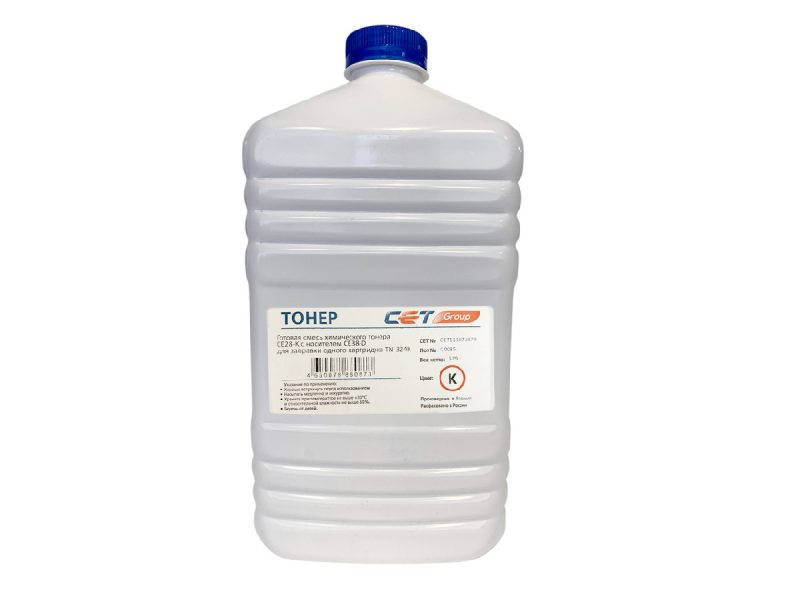 Тонер KONICA MINOLTA Bizhub C258/308/368 (Japan) (CPT)+носитель CE28, Black, 579г/бут, CET111072579