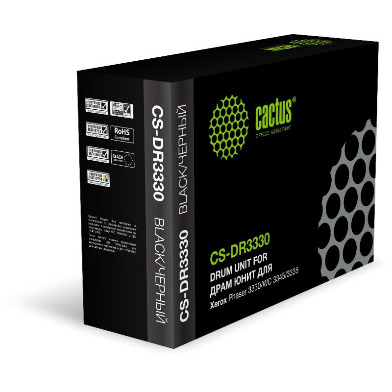 Блок фотобарабана Cactus CS-DR3330 101R00555 черный ч/б:30000стр. для Phaser 3330/WC 3345/3335 Xerox