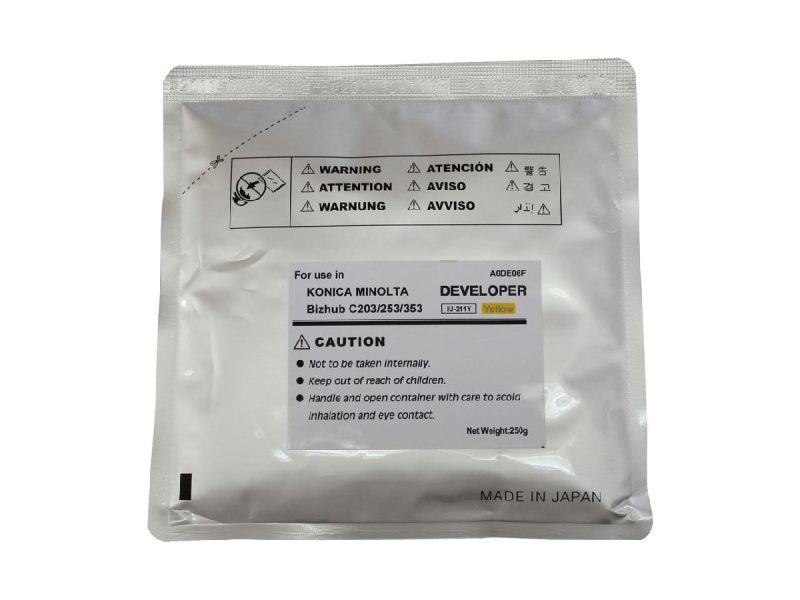 Девелопер KONICA MINOLTA Bizhub C200/C203/C253/C353 (CET) Yellow, 250г/пак, 75K, CET6825