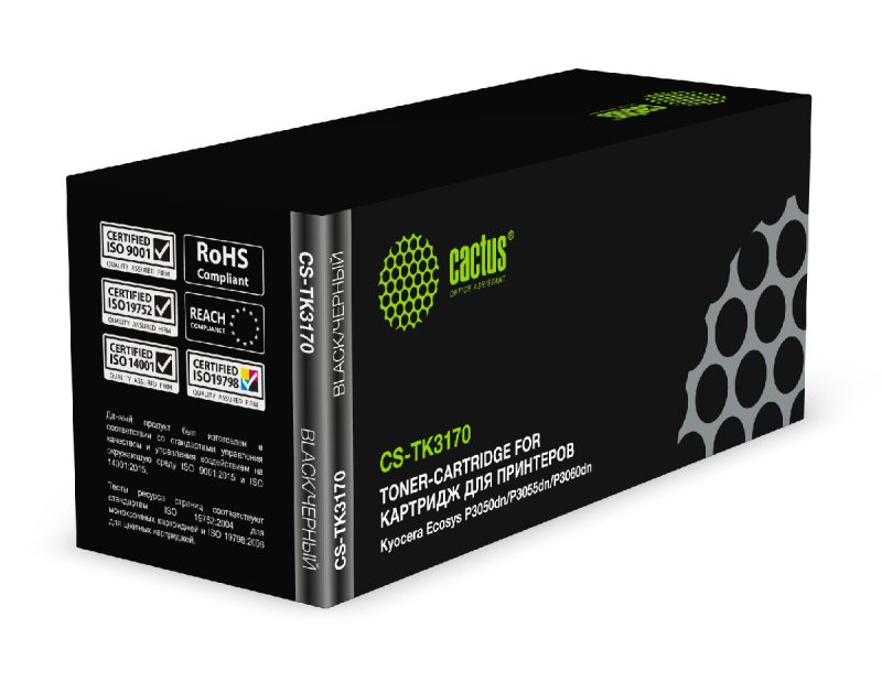 Картридж лазерный Cactus CS-TK3170 TK-3170 черный (15500стр.)