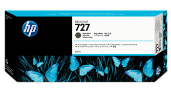 Картридж HP DesignJet T1500/T2500/T920 (O) C1Q12A, №727, матовый черный, 300мл