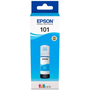 Чернила Epson 101 EcoTank L4150/4160, 70мл (O) голубые C13T03V24A