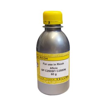 Тонер для RICOH SP C250 (фл,60,желтый,Chemical) Silver ATM