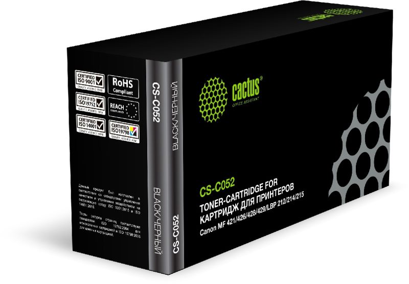 Картридж лазерный Cactus CS-C052 Cartridge 052 черный (3100стр.)