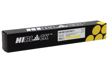 Тонер-картридж Hi-Black (HB-IMC2510H Y) для Ricoh IM C2010 / IM C2510, Y, 18K