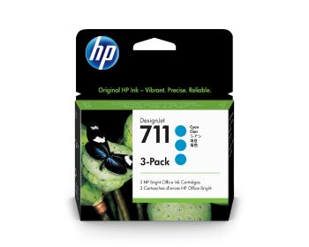 Картридж HP DJ T120/T520 (O) CZ134A, №711, C, (3*29 мл)